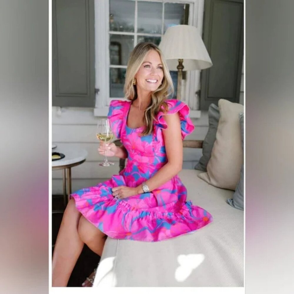 NWT Tuckernuck x Cameron Eubanks Wimberly Wild Azalea Edisto Dress.  SZ S